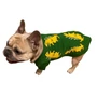 Kép 5/5 - Dínó mintás pamut kutyapulcsi, zöld, S-es