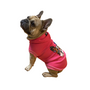 Kép 2/4 - Francia bulldog mintás kapucnis kutyapulcsi, rózsaszín, M-es