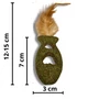 Kép 2/3 - Nunbell hal alakú macskamenta játék tollal
