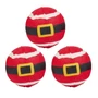 Kép 2/2 - Sípoló Mikulás teniszlabda kutyáknak, 3 db-os készlet
