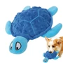 Kép 1/4 - Zörgő, Csipogó Plüss Teknős Kutyajáték, Kék