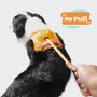 Kép 2/6 - Húzásmentes kutyahám beépített visszahúzódó pórázzal, narancssárga L-es