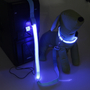 Kép 2/2 - Világító éjszakai LED póráz USB töltéssel, kék