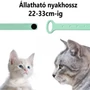 Kép 3/8 - Interaktív lézeres macskanyakörv USB töltéssel, zöld