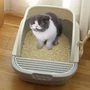 Kép 4/4 - Fröccsenésmentes macska alomtálca, kék