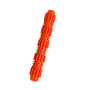 Kép 1/4 - Természetes gumibot fogtisztító kutyajáték, 22 cm, narancssárga