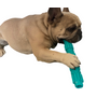 Kép 3/4 - Természetes gumibot fogtisztító kutyajáték, 22 cm, narancssárga