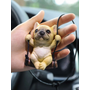 Kép 2/3 - Autóba akasztható 3D francia bulldog szobor dísz