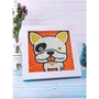 Kép 2/3 - BASIC Gyerek Gyémántfestő szett, francia bulldog, 15x15 cm, keret nélkül