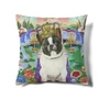 Kép 1/4 - Királyi francia bulldog párna, 45 x 45 cm