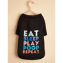 Kép 6/6 - "Eat, Sleep, Play, Poop, Repeat!" Kutyapóló, L-es