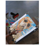Kép 2/6 - BASIC Gyémántfestő szett, francia bulldog a tengerparton, 40x30 cm, keret nélkül