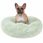 Kép 1/8 - Mentazöld, extrapuha, szőrös kisállatfekhely - 70 cm