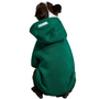 Kép 4/8 - Kapucnis kutyapulcsi, smaragdzöld, XL-es (francia bulldog méret)