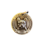 Kép 3/5 - Francia bulldog gravírozható biléta nyakörvre, Arany
