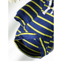 Kép 4/4 - Csíkos kapucnis kutyapulcsi, kék-sárga, XL-es