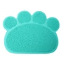 Kép 2/3 - Mancs alakú gumiszőnyeg etetőtál alátét, türkíz