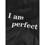 Kép 3/7 - "I am perfect" kutyaruha, fekete, XL-es